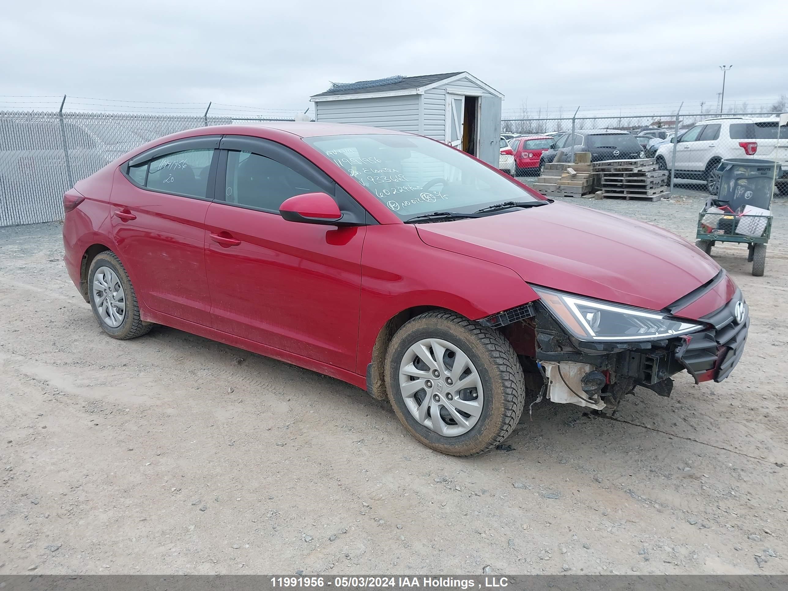 hyundai elantra 2020 kmhd74lf4lu933669