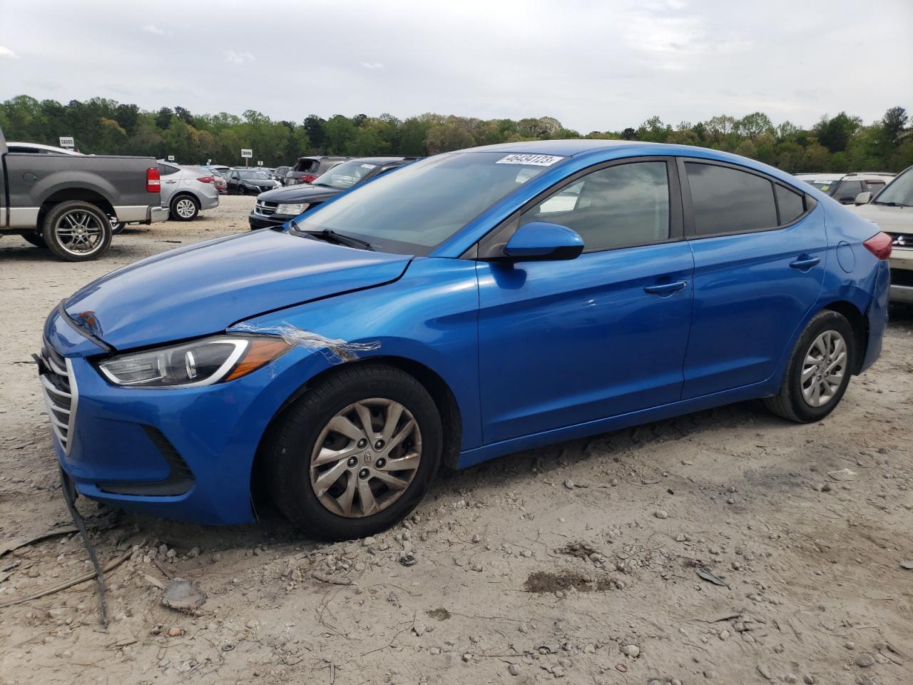 hyundai elantra 2017 kmhd74lf5hu364547