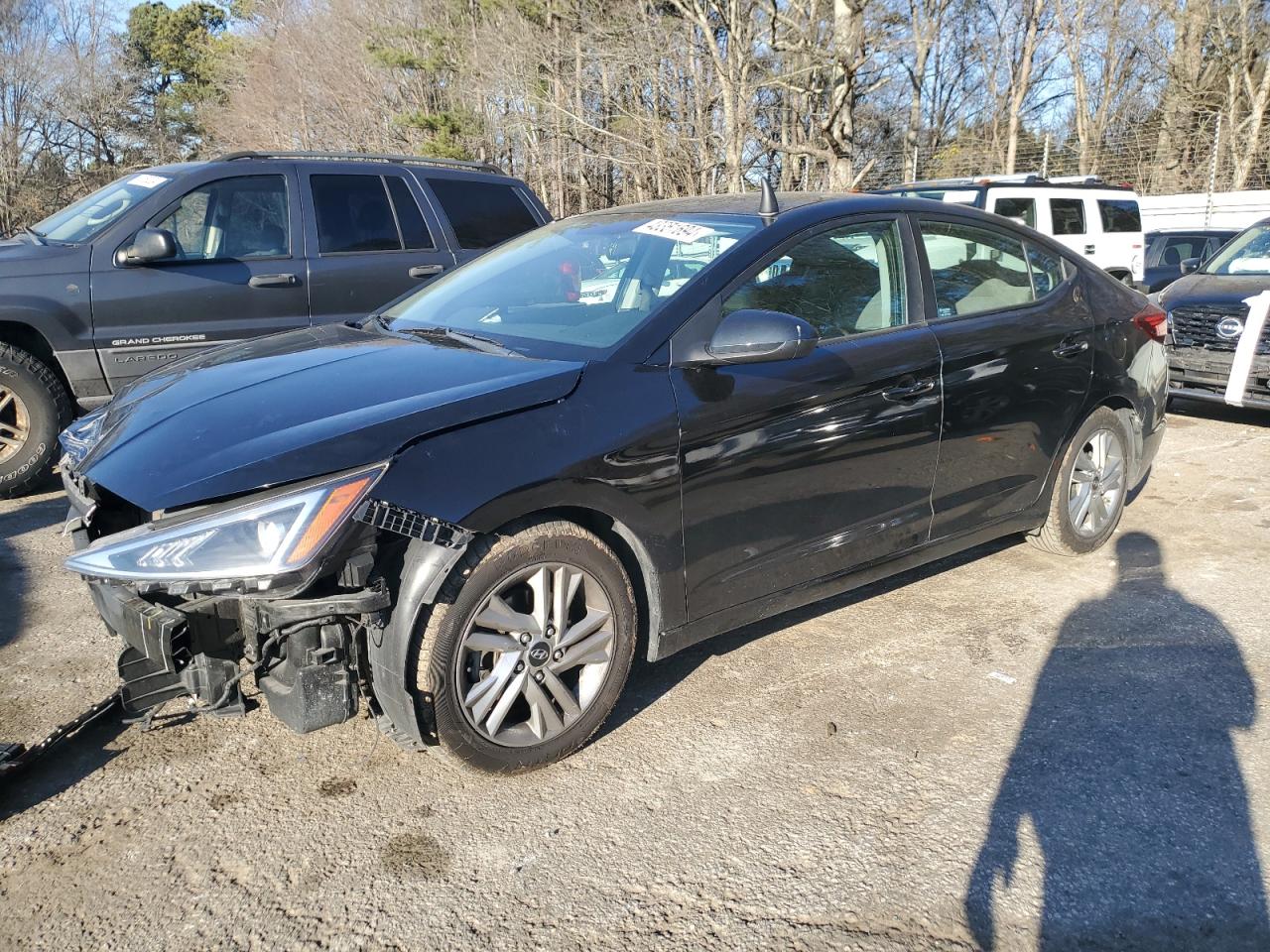 hyundai elantra 2019 kmhd74lf5ku845311