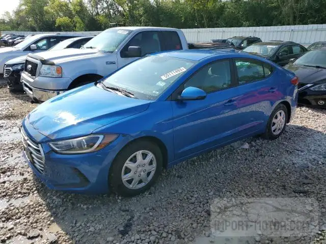 hyundai elantra 2017 kmhd74lf6hu071840