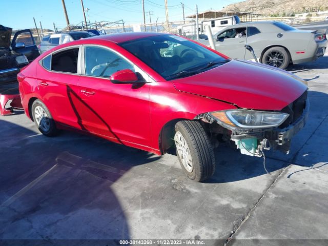 hyundai elantra 2017 kmhd74lf6hu084538