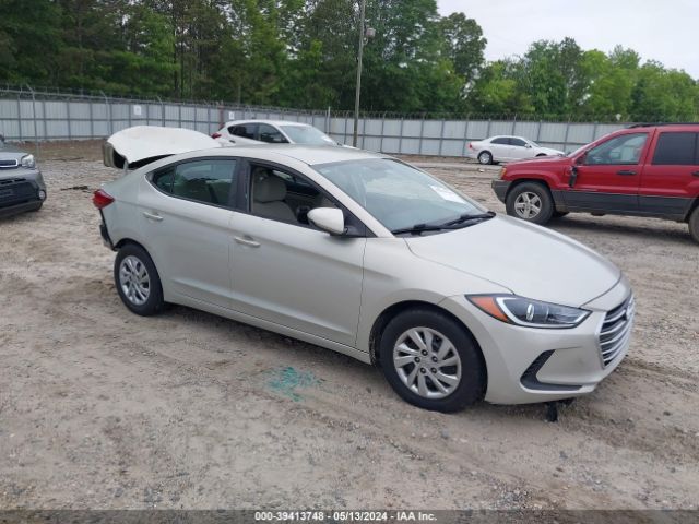 hyundai elantra 2017 kmhd74lf6hu100074