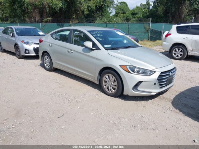 hyundai elantra 2017 kmhd74lf6hu110748