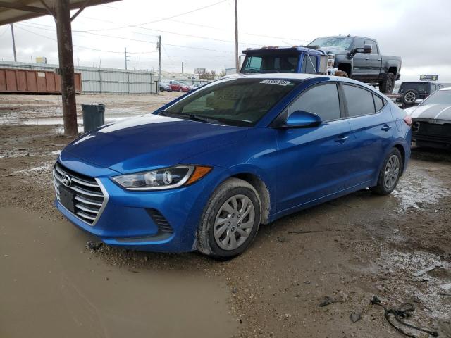 hyundai elantra 2017 kmhd74lf6hu112399