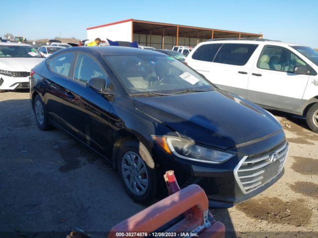 hyundai elantra 2017 kmhd74lf6hu173493