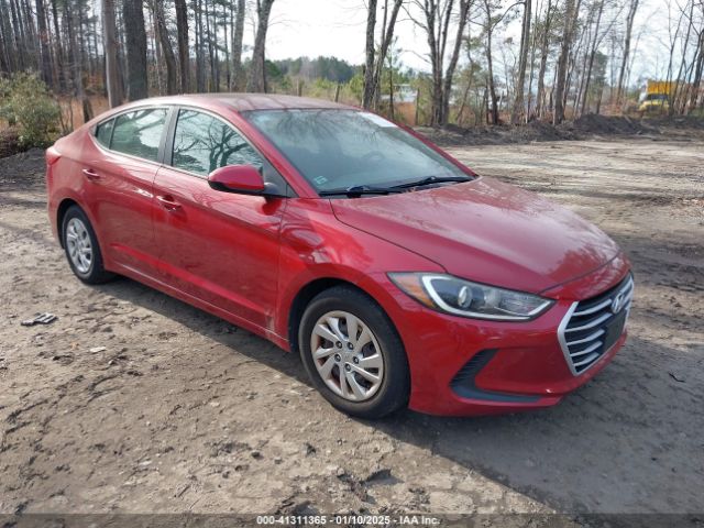 hyundai elantra 2017 kmhd74lf6hu367599