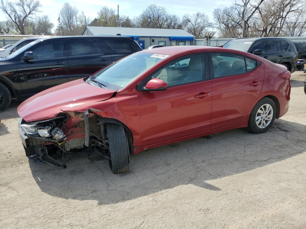 hyundai elantra 2017 kmhd74lf6hu407762