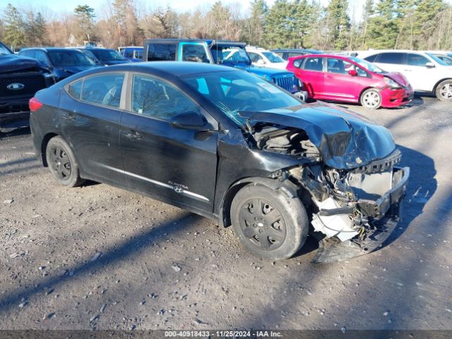 hyundai elantra 2018 kmhd74lf6ju467787