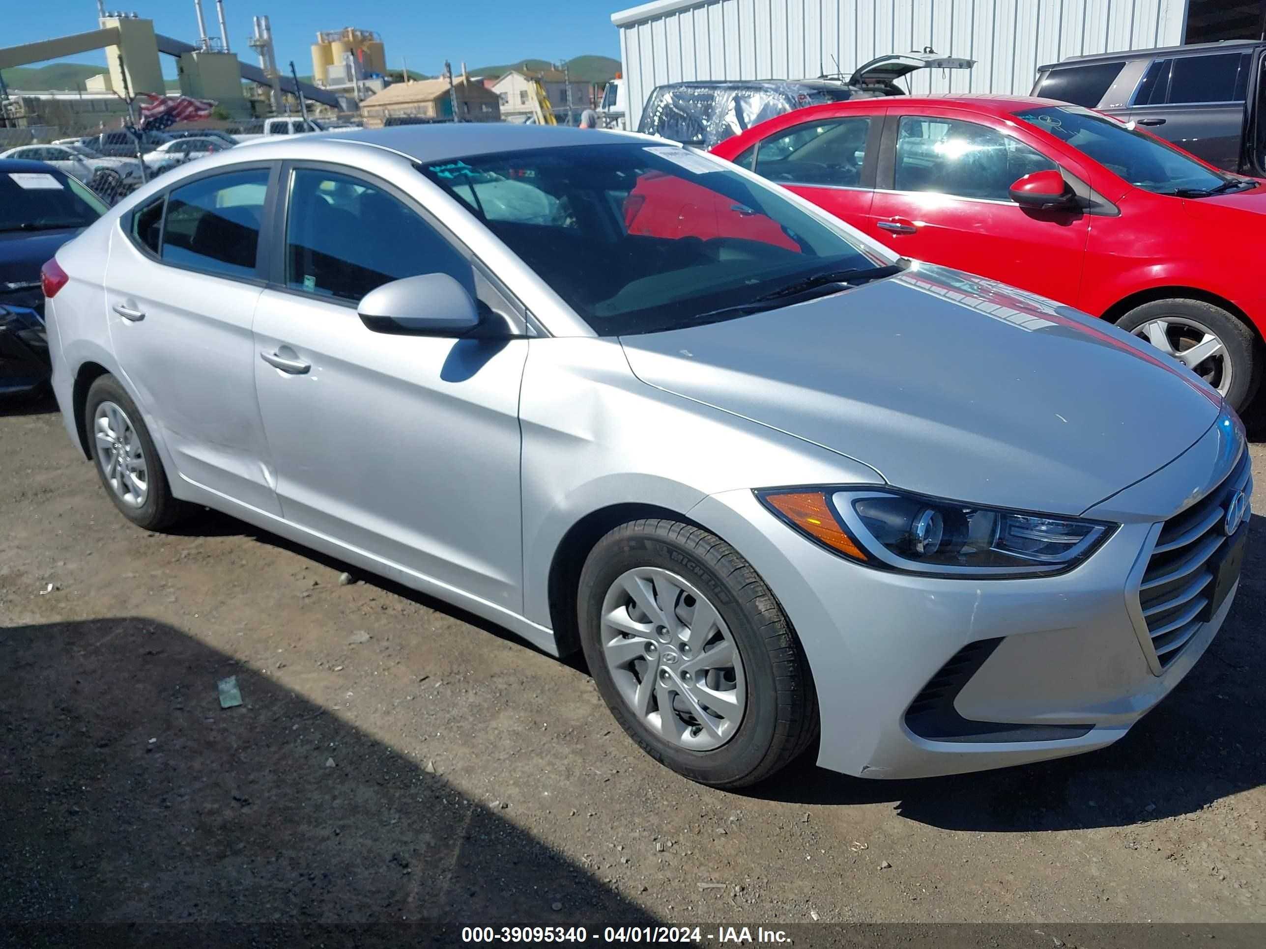 hyundai elantra 2018 kmhd74lf6ju519225