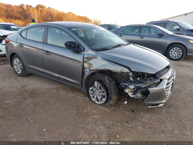 hyundai elantra 2018 kmhd74lf6ju623391