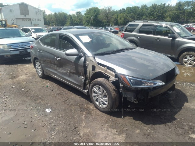 hyundai elantra 2019 kmhd74lf6ku790853