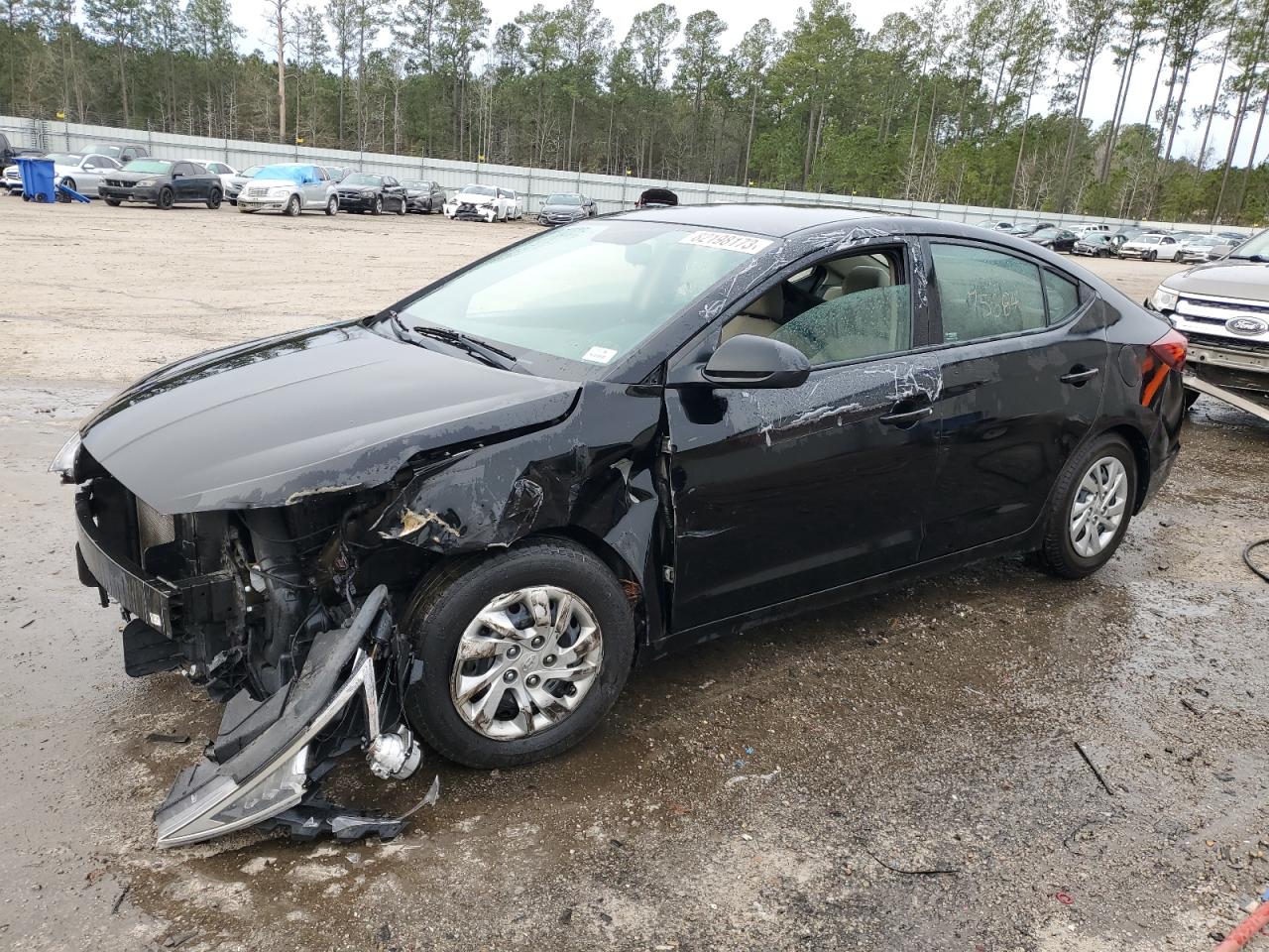 hyundai elantra 2019 kmhd74lf6ku805979