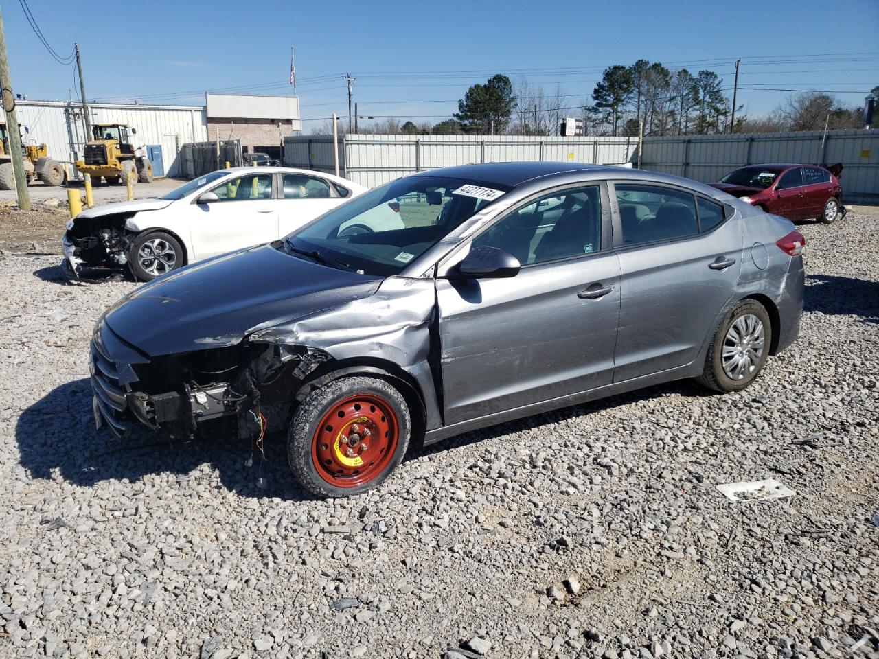 hyundai elantra 2018 kmhd74lf7hu151535