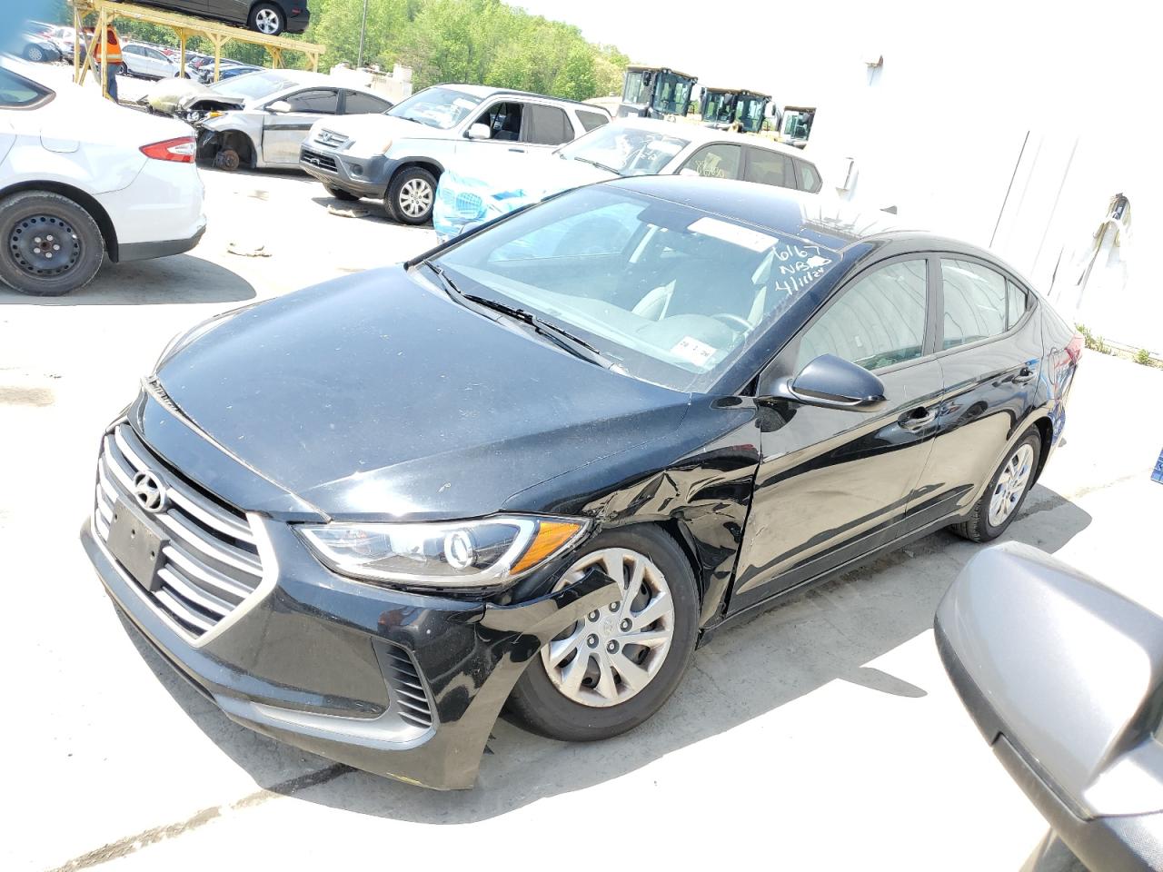 hyundai elantra 2017 kmhd74lf7hu329251