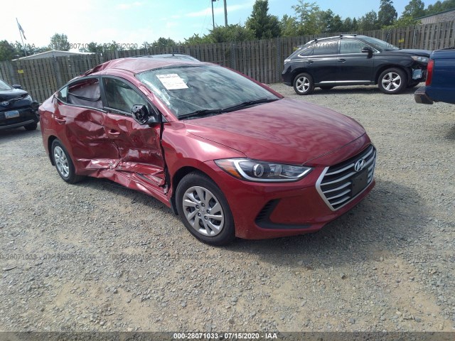 hyundai elantra 2017 kmhd74lf7hu370804