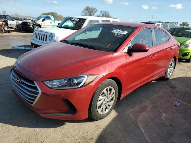 hyundai elantra se 2017 kmhd74lf7hu376859