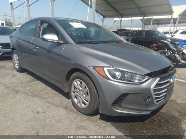 hyundai elantra 2018 kmhd74lf7ju521310