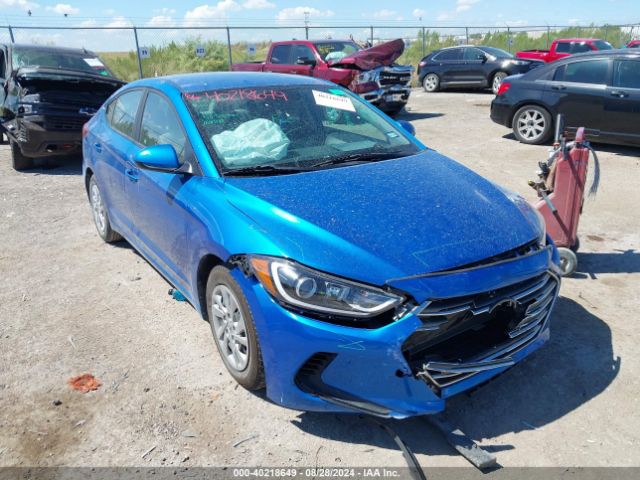 hyundai elantra 2018 kmhd74lf7ju648767