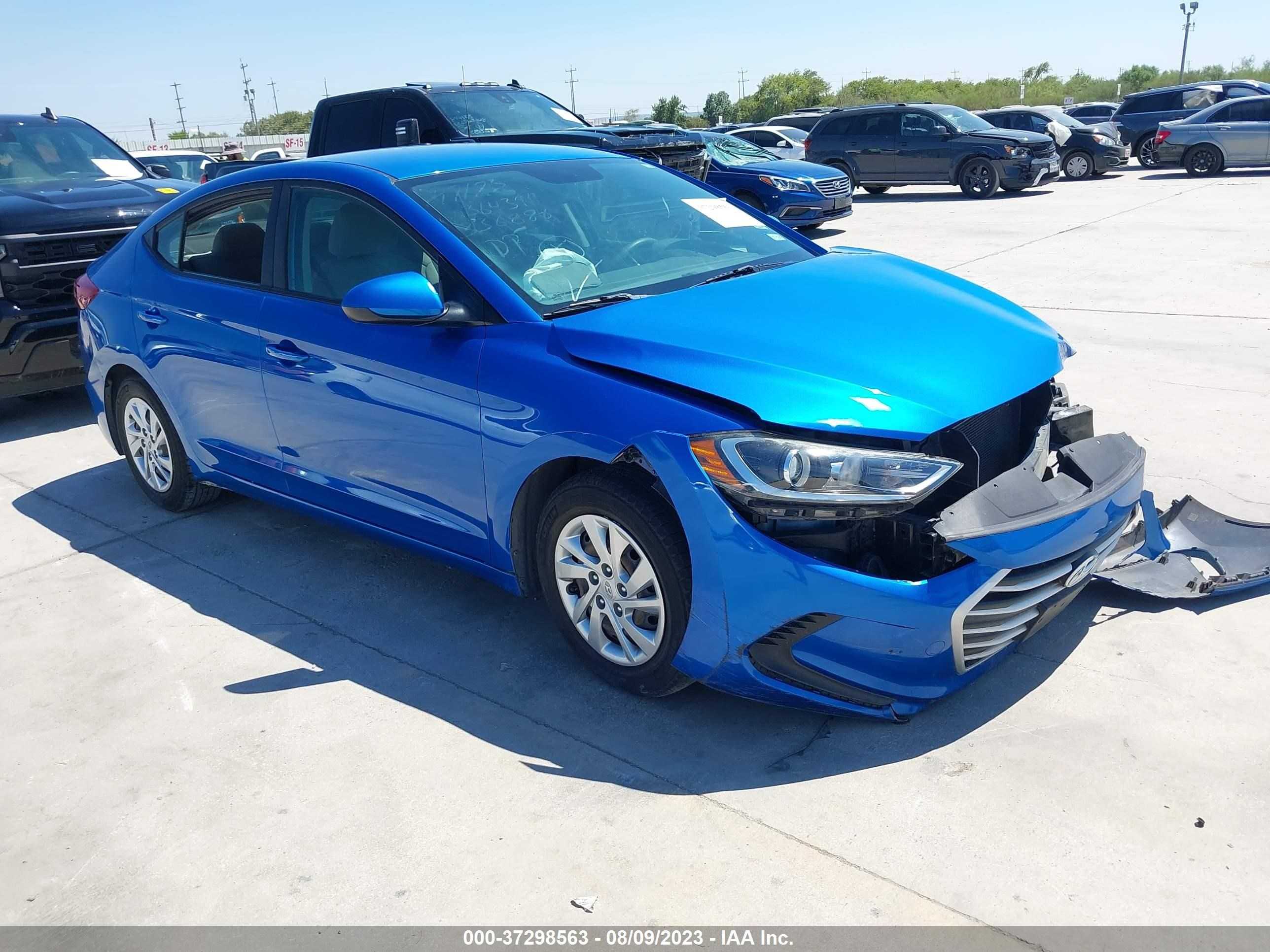 hyundai elantra 2017 kmhd74lf8hu336886