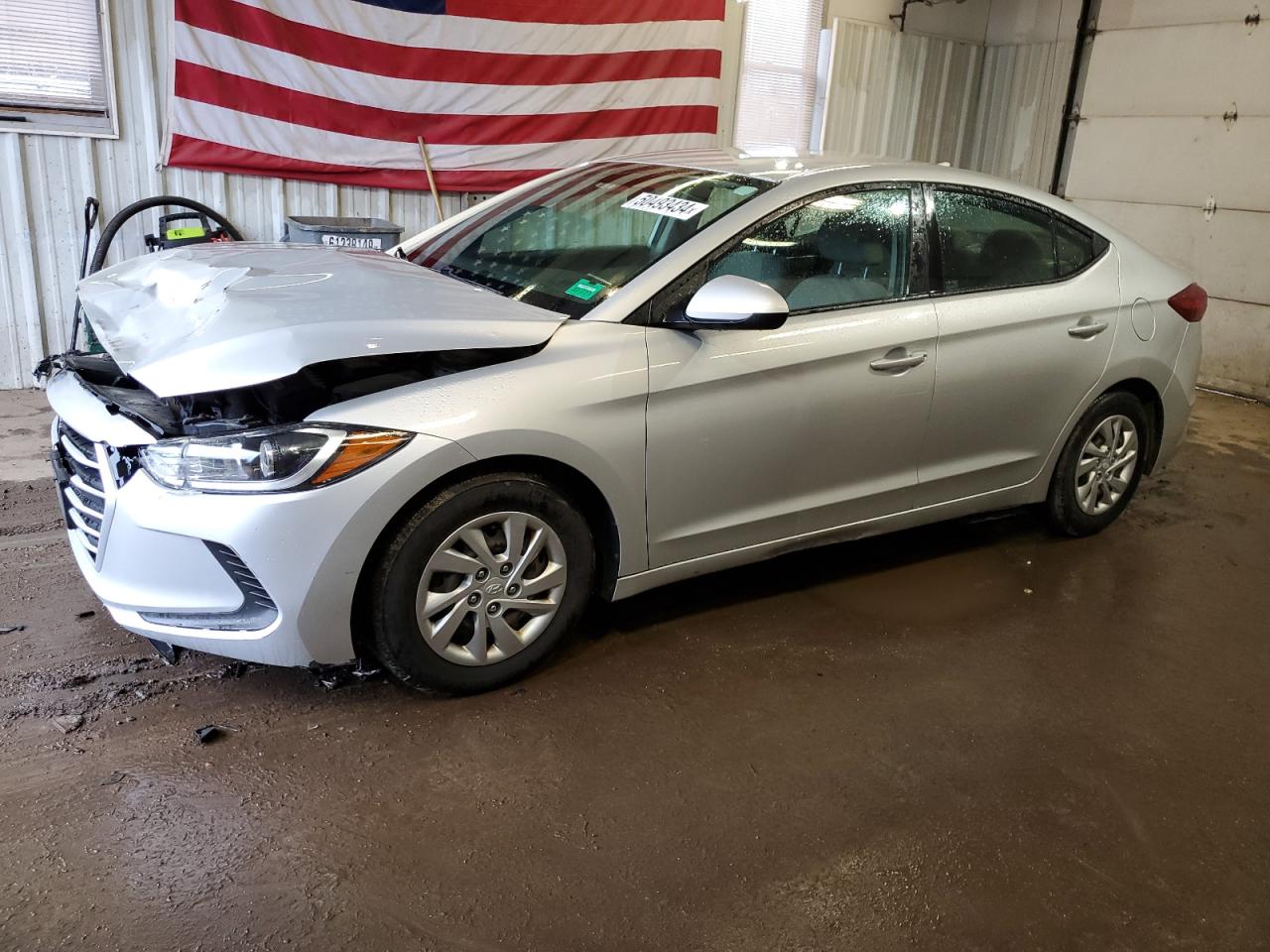 hyundai elantra 2017 kmhd74lf8hu361173