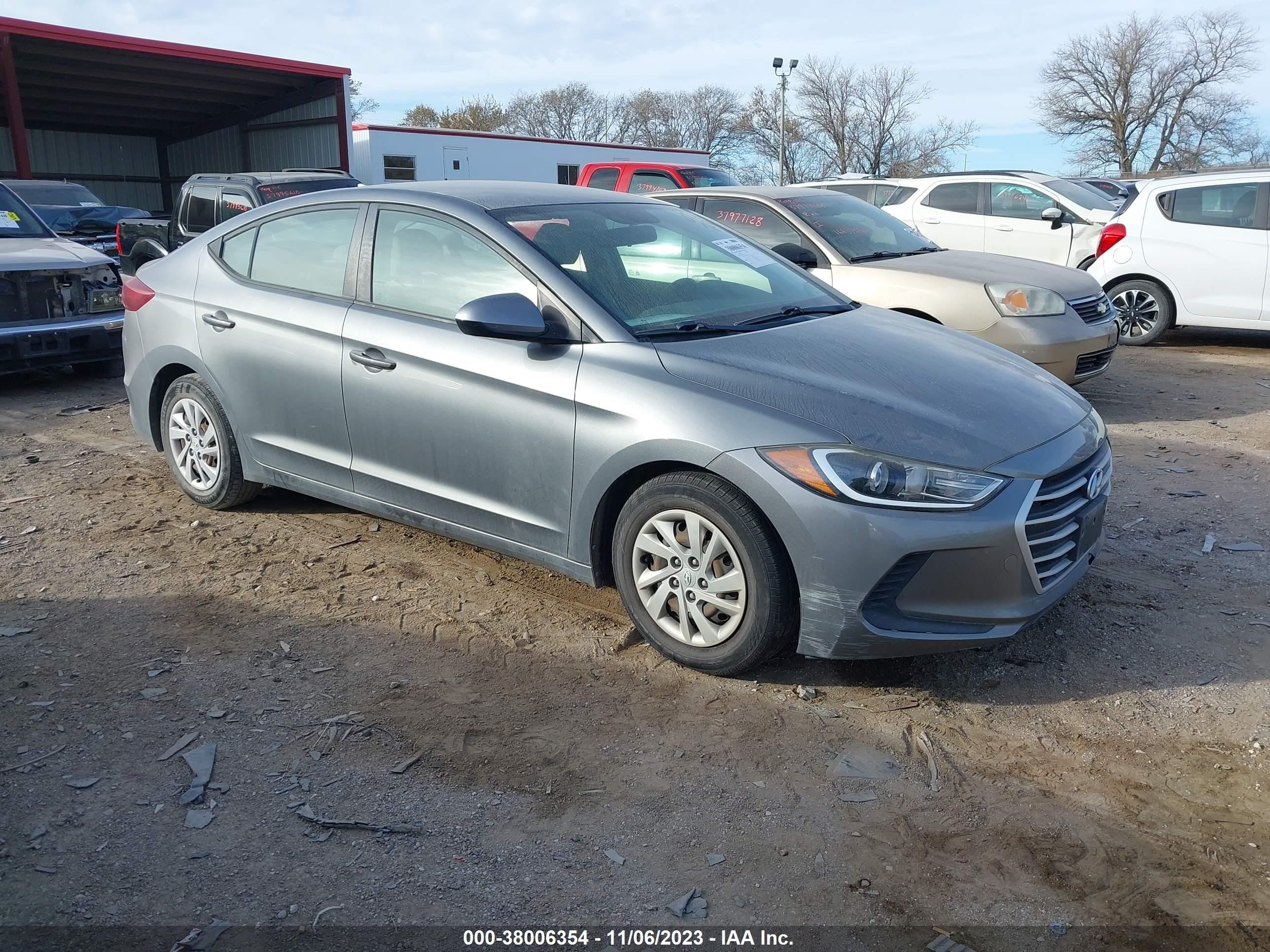 hyundai elantra 2017 kmhd74lf8hu363795