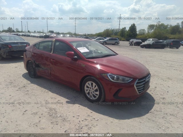 hyundai elantra 2017 kmhd74lf8hu397588