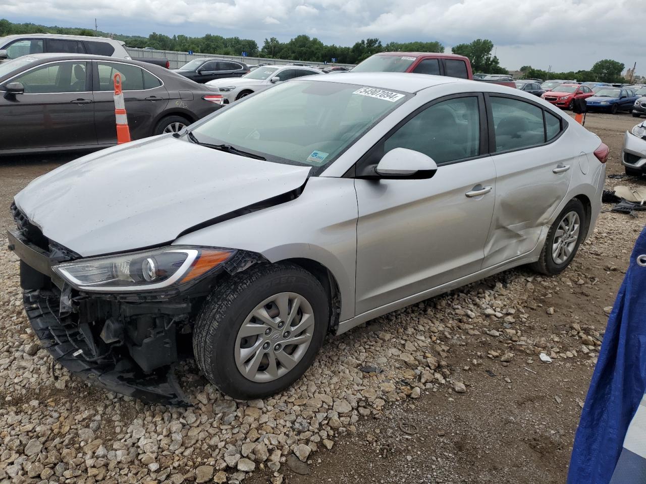 hyundai elantra 2018 kmhd74lf8ju524006