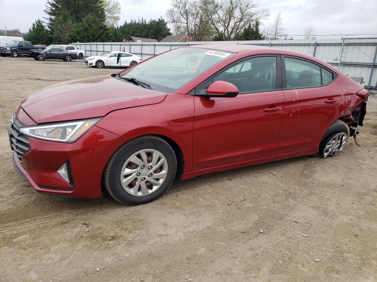 hyundai elantra 2019 kmhd74lf8ku777909