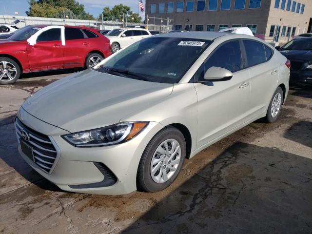 hyundai elantra 2017 kmhd74lf9hu091113