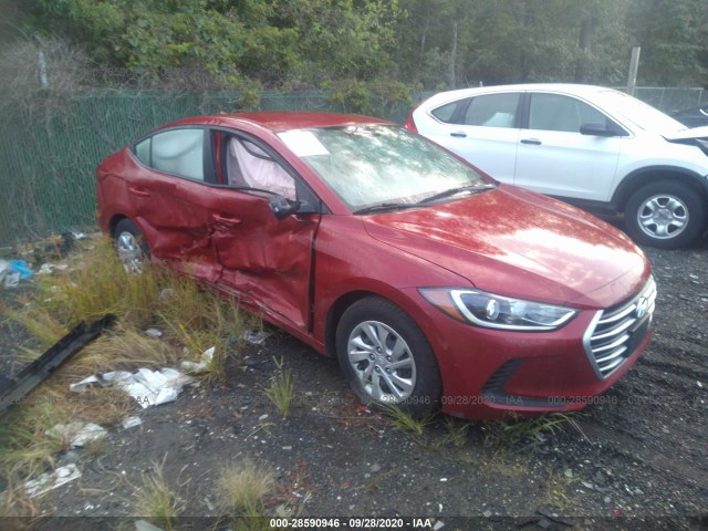 hyundai elantra 2017 kmhd74lf9hu364017