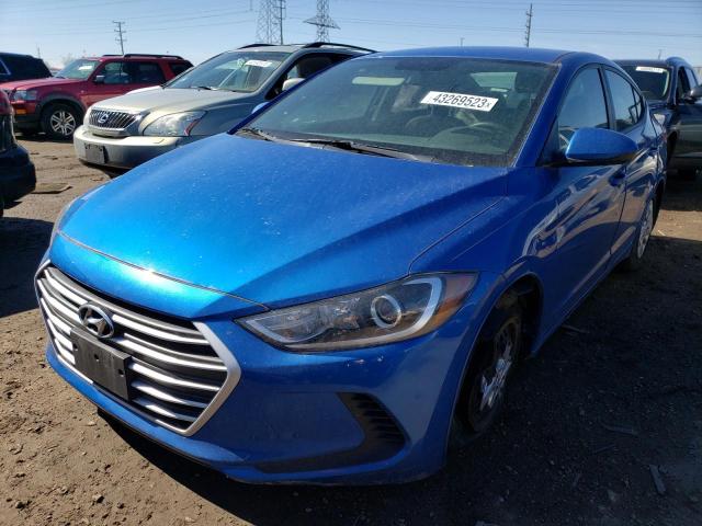 hyundai elantra 2017 kmhd74lf9hu368598