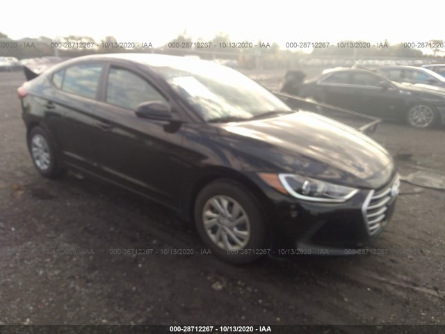 hyundai elantra 2018 kmhd74lf9ju445475