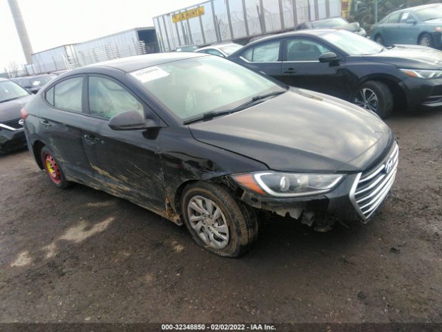 hyundai elantra 2018 kmhd74lf9ju519462