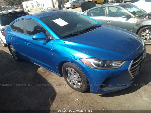 hyundai elantra 2017 kmhd74lfxhu085837