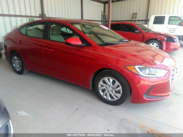 hyundai elantra 2017 kmhd74lfxhu373244