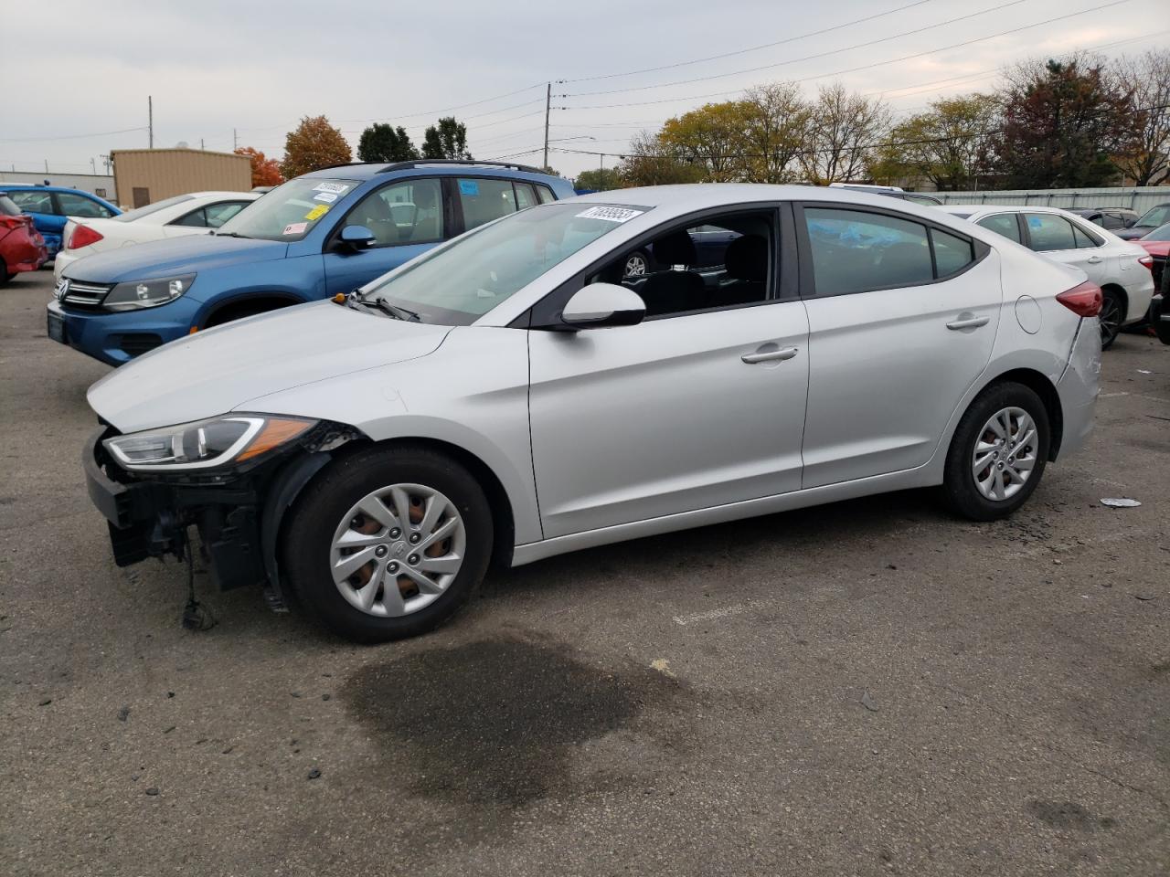 hyundai elantra 2018 kmhd74lfxju501939