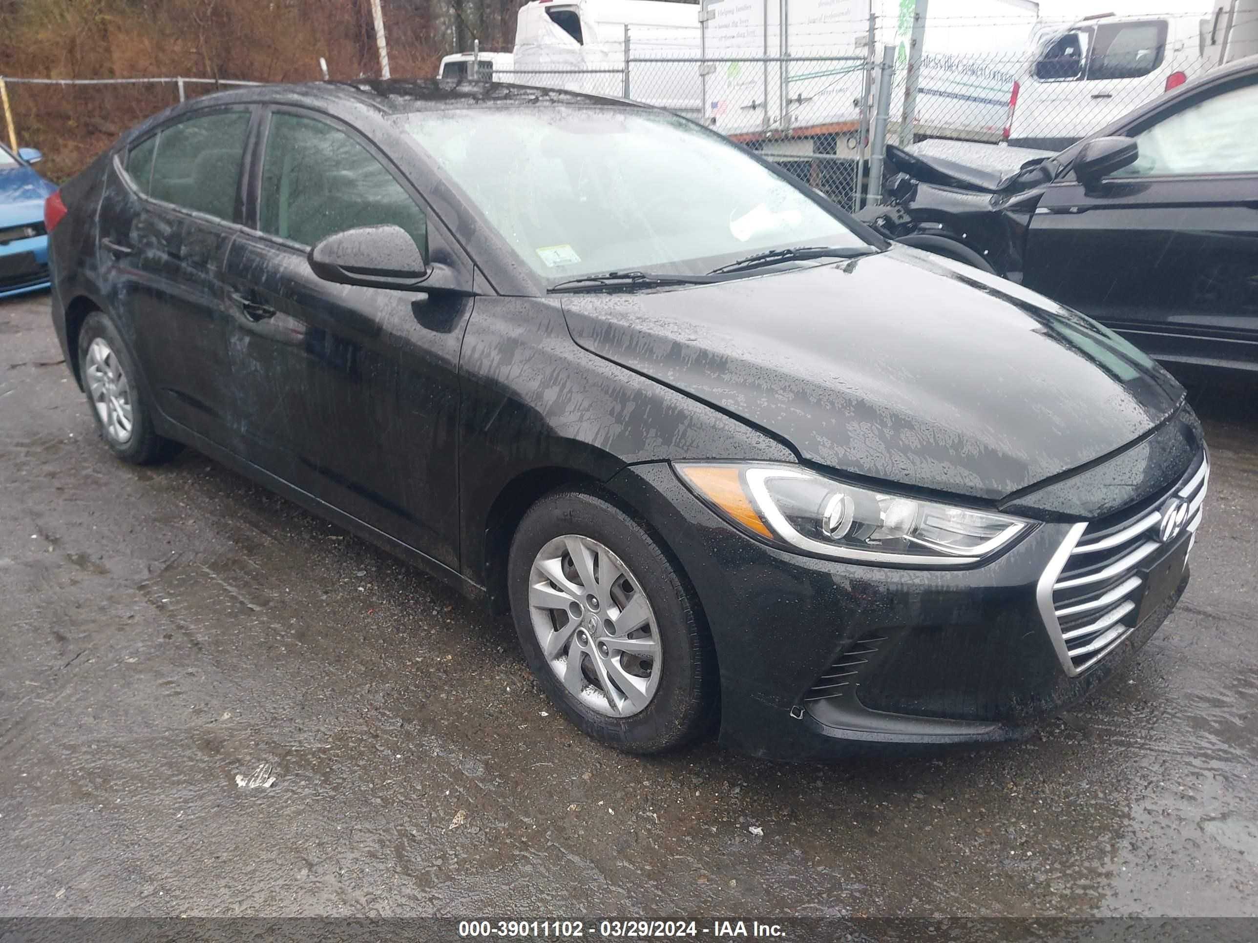 hyundai elantra 2018 kmhd74lfxju523424