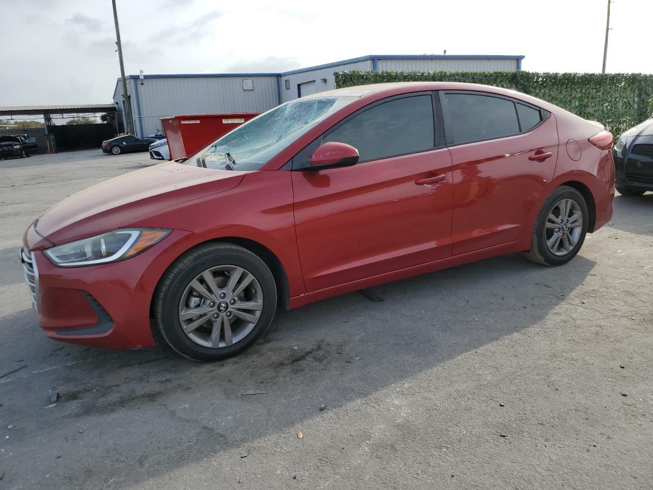 hyundai elantra 2017 kmhd84lf0hu064086