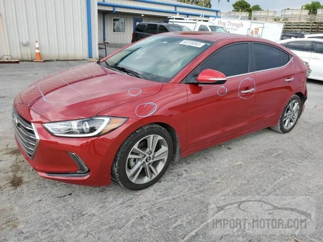 hyundai elantra 2017 kmhd84lf0hu319268