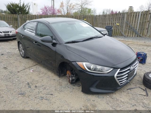 hyundai elantra 2018 kmhd84lf0ju452389