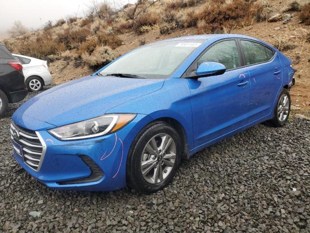 hyundai elantra 2018 kmhd84lf0ju554128