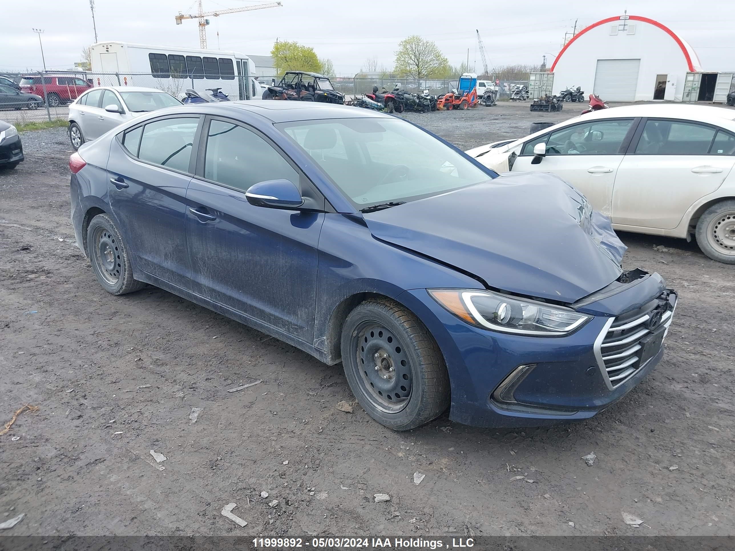 hyundai elantra 2018 kmhd84lf0ju700771