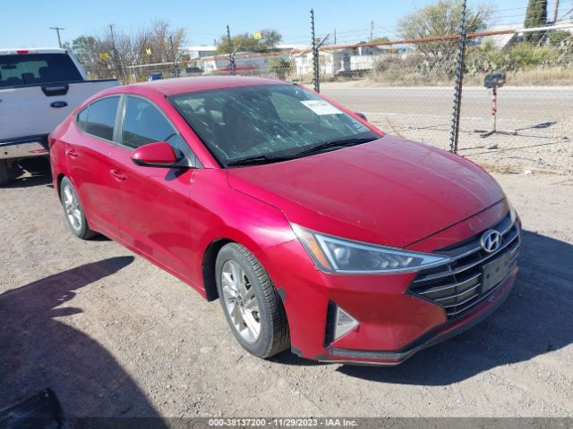 hyundai elantra 2019 kmhd84lf0ku742617