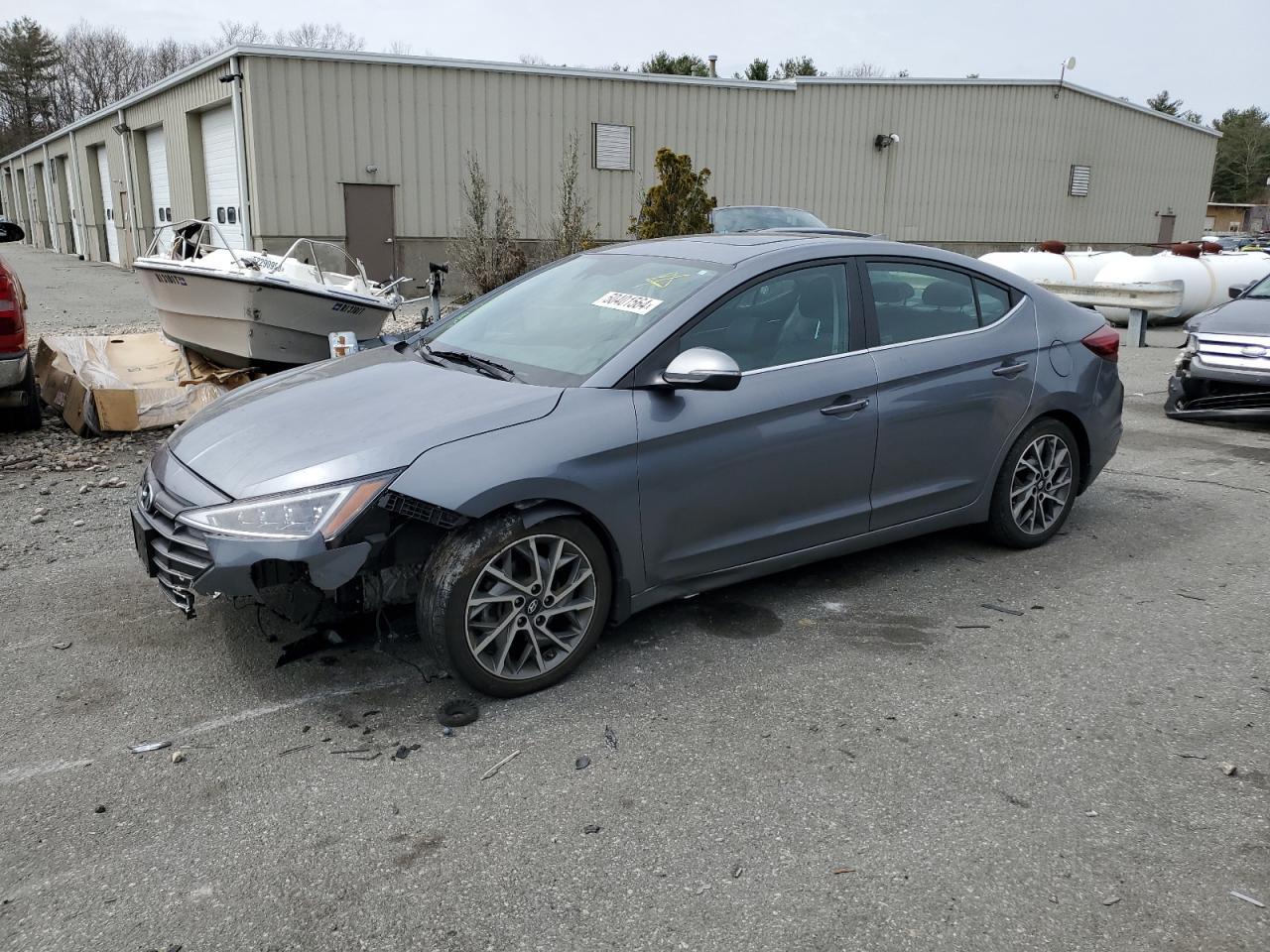 hyundai elantra 2019 kmhd84lf0ku853796