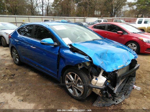 hyundai elantra 2017 kmhd84lf1hu358404