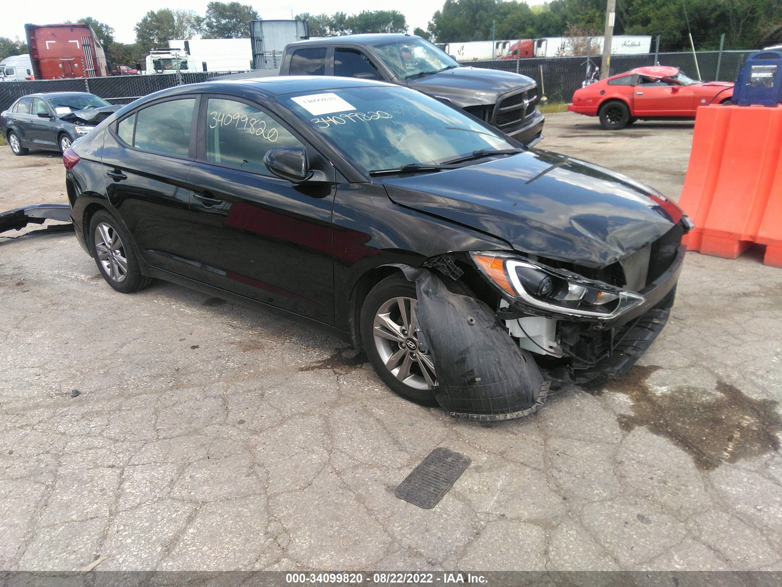 hyundai elantra 2017 kmhd84lf1hu359004