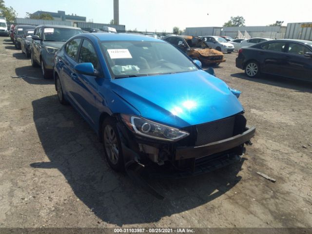 hyundai elantra 2018 kmhd84lf1ju698321