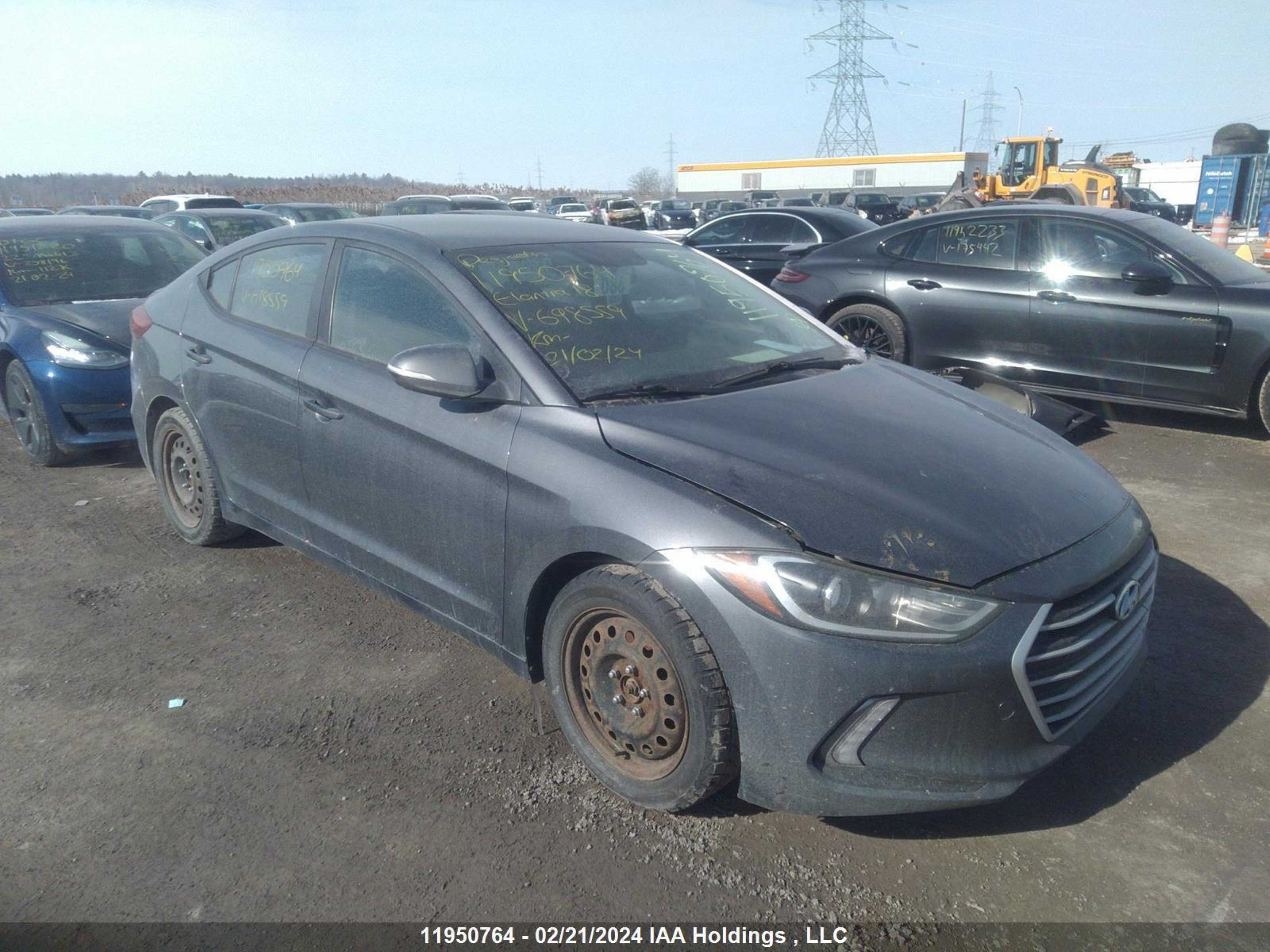 hyundai elantra 2018 kmhd84lf1ju698559