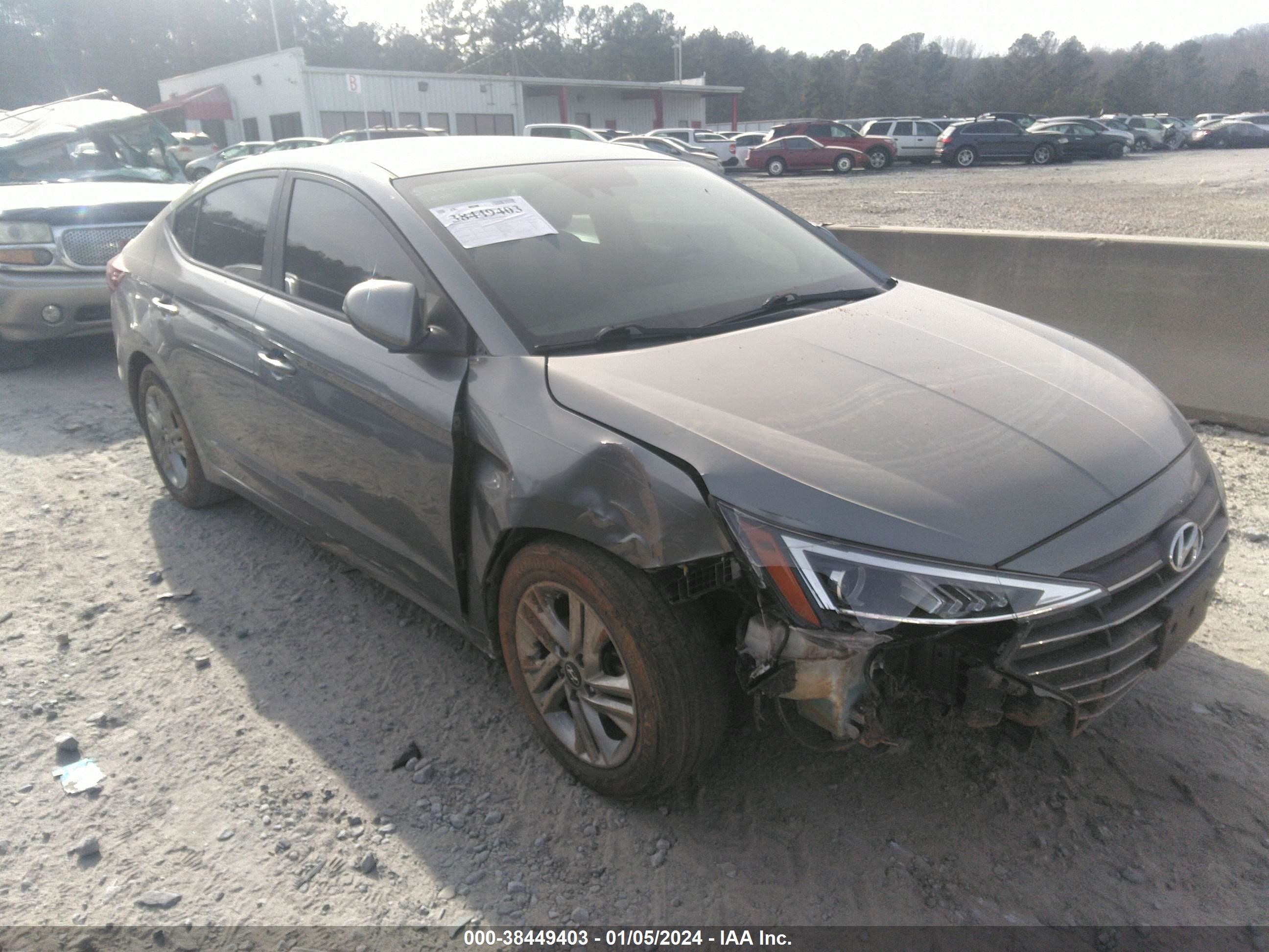 hyundai elantra 2019 kmhd84lf1ku771589