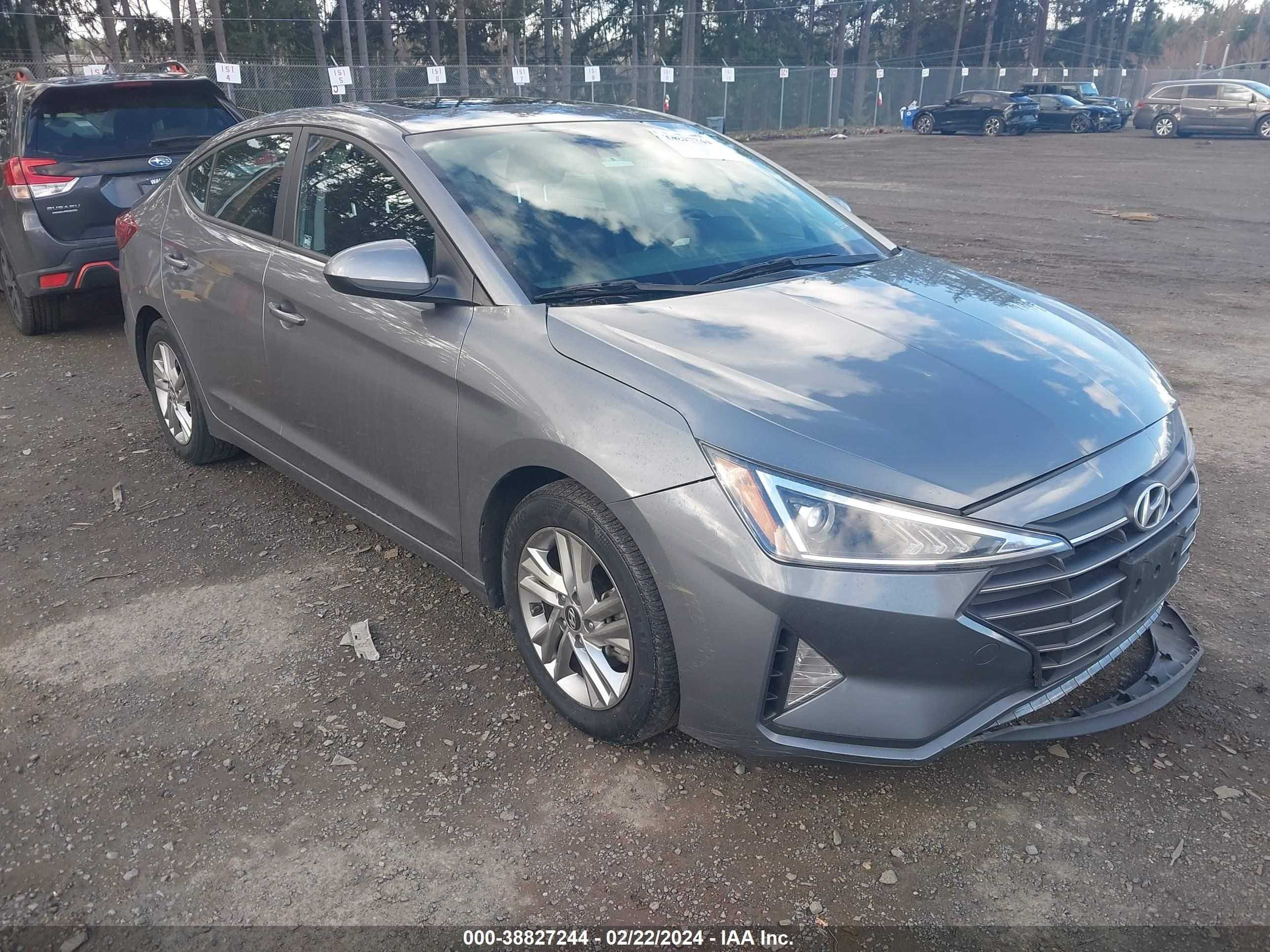 hyundai elantra 2019 kmhd84lf1ku827739